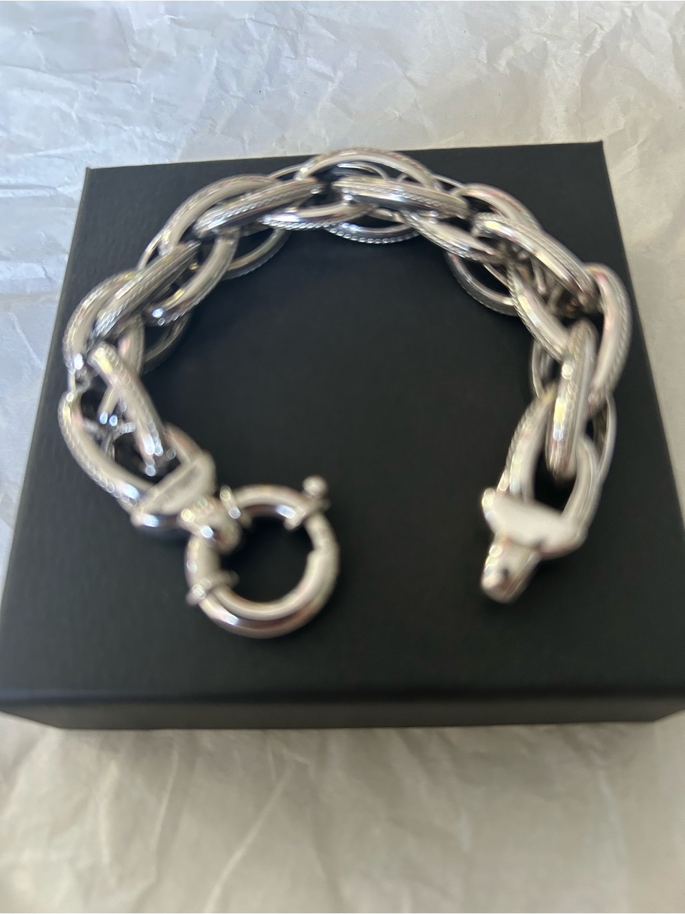 Chunky Silver Chain Bracelet